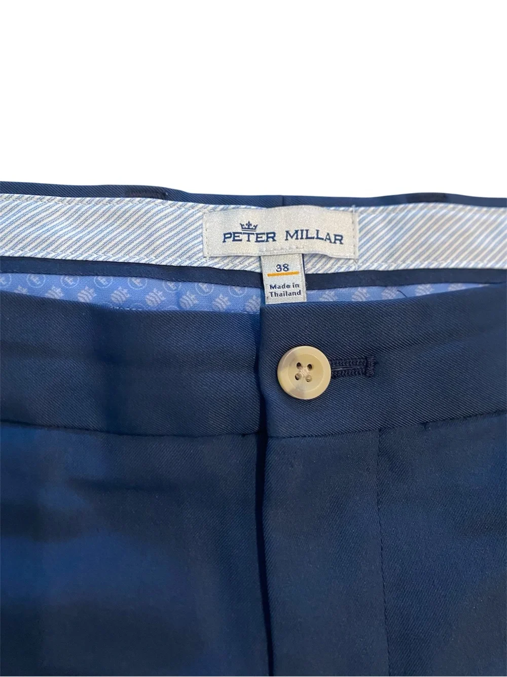 Peter Millar Mens Golf Shorts Navy 38